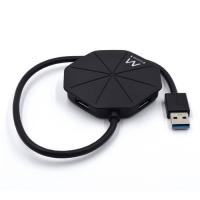 Ewent EW1138 hub de interface USB 3.2 Gen 1 (3.1 Gen 1) Type-A 5000 Mbit/s Preto