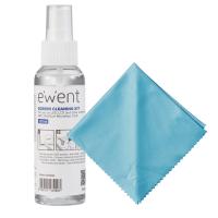 Ewent EW5668 kit de limpeza de equipamento Ecrãs/Plásticos, Universal 100 ml