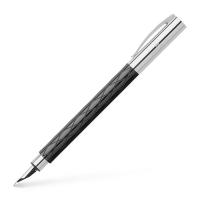 Faber-Castell Ambition Rhombus caneta de tinta permanente Sistema de enchimento de cartuchos Preto, Cromado 1 unidade(s)