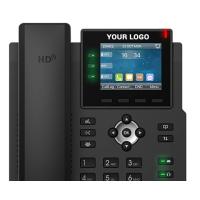 Fanvil X3U telefone IP Preto 6 linhas LCD