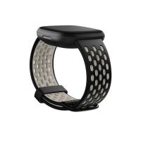 Fitbit FB174SBBKWTL Acessório para Dispositivos Inteligentes Banda Preto, Branco Alumínio, Silicone