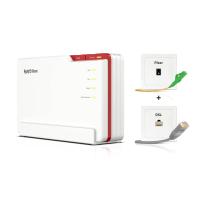 FRITZ!Box 5690 Pro International router sem fios 2.5 Gigabit Ethernet Tri-band (2.4 GHz / 5 GHz / 6 GHz) Branco