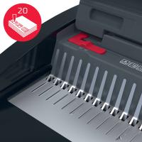 GBC CombBind CB20 Máquina de encadernar em argolas 240 folhas Preto, Vermelho, ver imagem 4 de 18