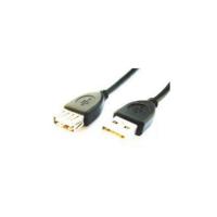 Gembird 3m USB 2.0 A M/FM 3m USB A USB A Macho Fêmea Preto cabo USB