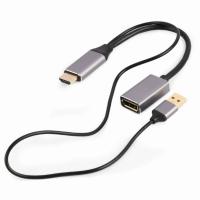 Gembird A-HDMIM-DPF-02 adaptador de cabo de vídeo 0,1 m HDMI Type A (Standard) DisplayPort Preto
