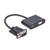 Gembird A-VGA-HDMI-02 adaptador de cabo de vídeo 0,15 m HDMI + VGA (D-Sub) VGA (D-Sub) Preto