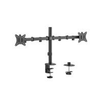 Gembird MA-D2-01 montagem e suporte para monitores 81,3 cm (32'') Secretária Preto