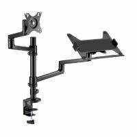 Gembird MA-DA-04 montagem e suporte para monitores 81,3 cm (32'') Secretária Preto