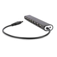 Gembird UHB-U2P7-04 hub de interface USB 2.0 Preto