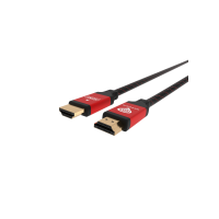 GENESIS NKA-0787 cabo HDMI 3 m HDMI Type A (Standard) Preto, Vermelho