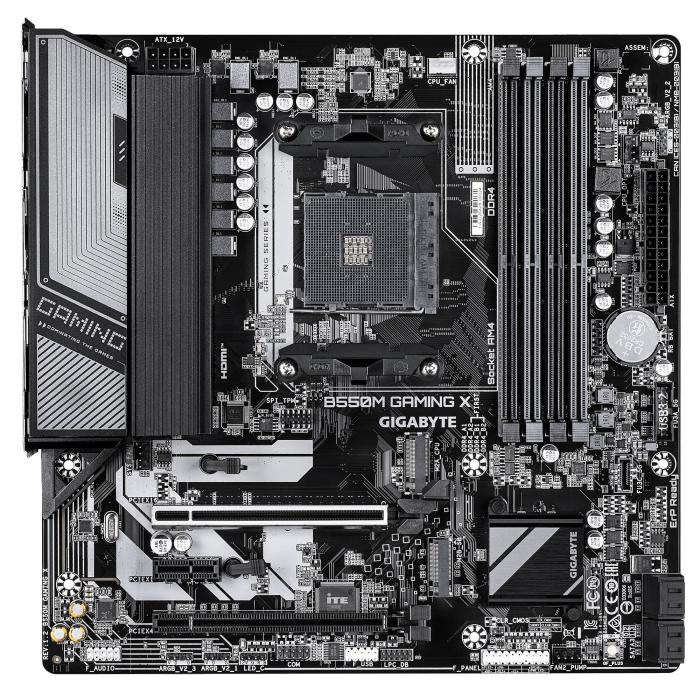 GIGABYTE B550M GAMING X motherboard AMD B550 Socket AM4 micro ATX — imagem 6 de 8