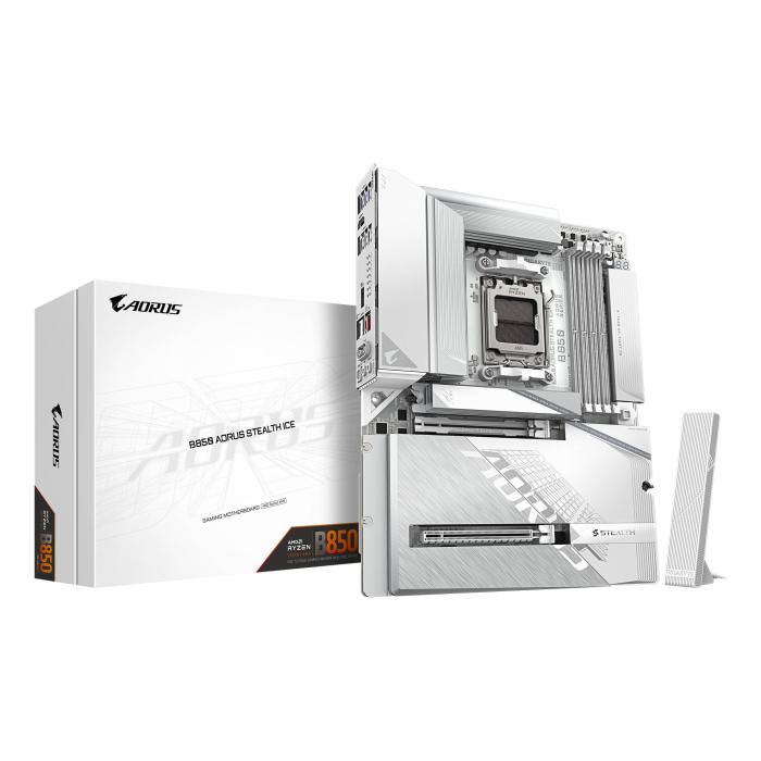 GIGABYTE B850 AORUS STEALTH ICE AMD B850 Ranhura AM5 ATX — imagem 8 de 14