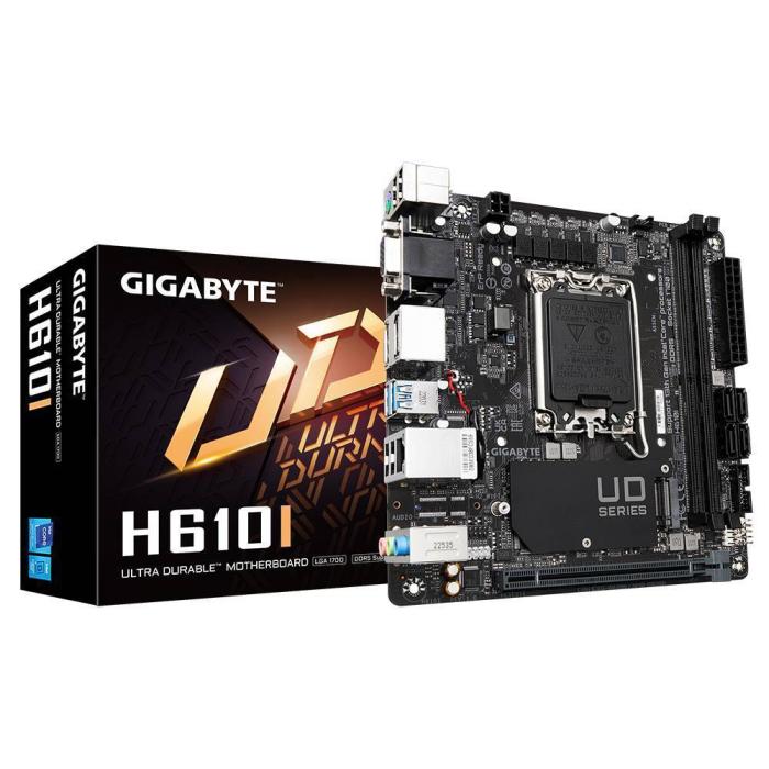 GIGABYTE H610I motherboard Intel H610 Express LGA 1700 mini ITX