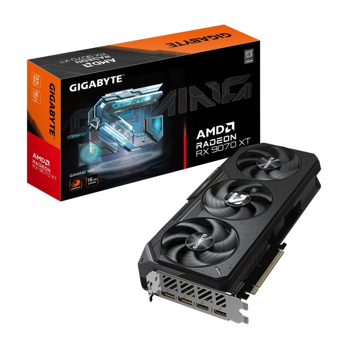 GIGABYTE Radeon RX 9070 XT GAMING 16G AMD 16 GB GDDR6 — imagem 9 de 16