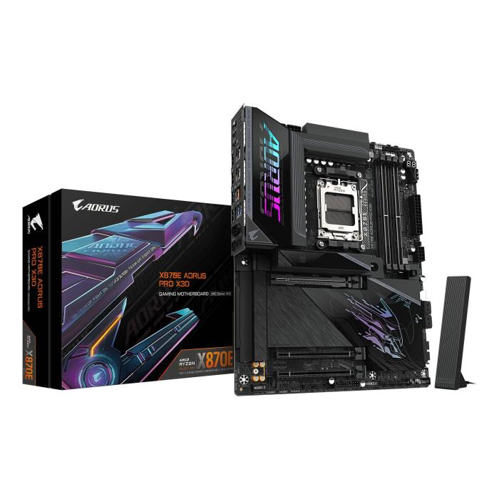 GIGABYTE X870E AORUS PRO X3D AMD X870E Ranhura AM5 ATX