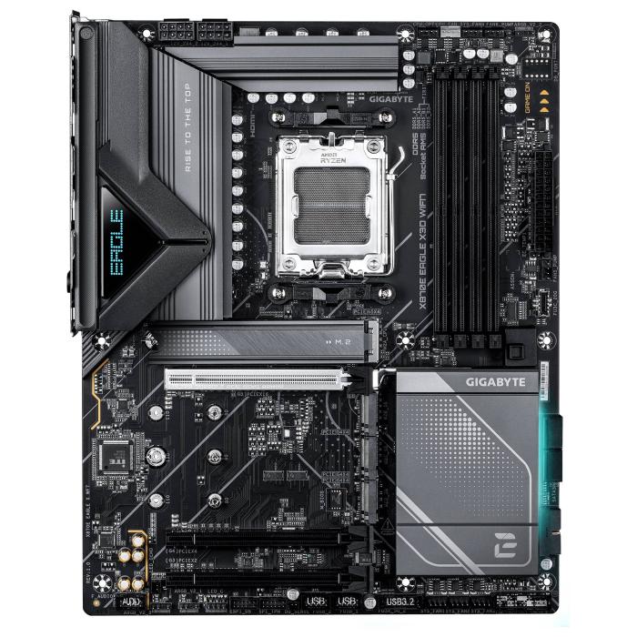 GIGABYTE X870E EAGLE X3D WIFI7 AMD X870E Ranhura AM5 ATX — imagem 2 de 8