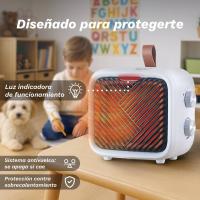 Grunkel CF-1500CM aquecedor Interior Branco 1500 W Aquecedor elétrico infravermelhos, ver imagem 9 de 10