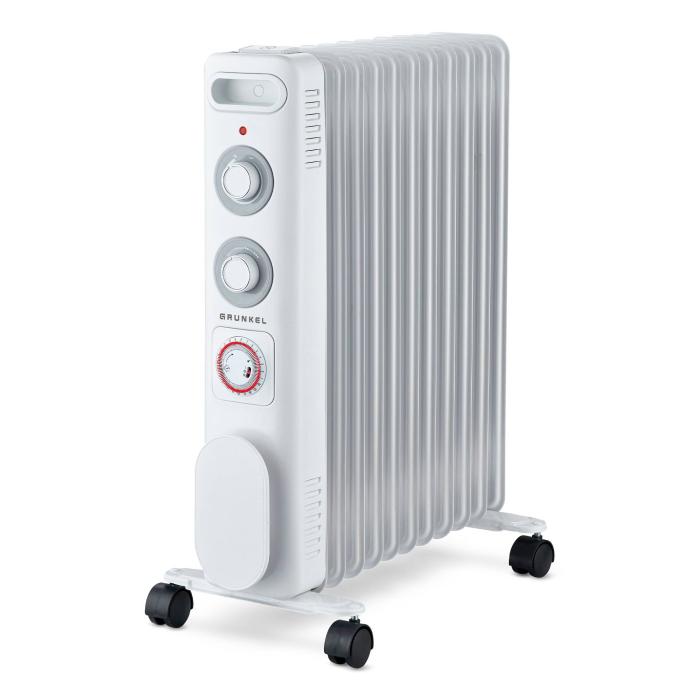 Grunkel RD-2500S aquecedor Interior Branco 2500 W Aquecedor elétrico a óleo — imagem 2 de 2