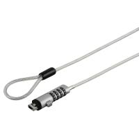 Hama 00054117 cadeado antirroubo Prateado, Transparente 1,8 m