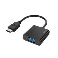 Hama 00200343 adaptador de cabo de vídeo 0,15 m HDMI Type A (Standard) VGA (D-Sub) Preto