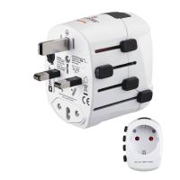 Hama World Travel Pro adaptador de energia Universal Branco
