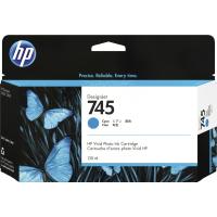 HP 745 130-ml DesignJet Cyan Ink Cartridge