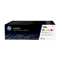 HP Conjunto Triplo de Toner Laserjet Original 128A Ciano/Magenta/Amarelo