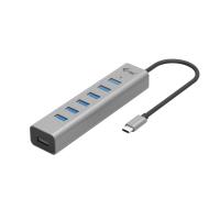 i-tec C31HUBMETAL703 hub de interface USB 3.2 Gen 1 (3.1 Gen 1) Type-C 5000 Mbit/s Cinzento