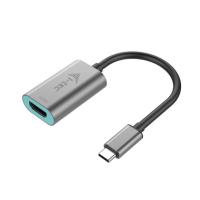 i-tec Metal C31METALHDMI60HZ adaptador de cabo de vídeo 0,15 m USB Type-C HDMI Cinzento, Turquesa