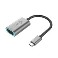 i-tec Metal C31METALVGA60HZ adaptador de cabo de vídeo 0,15 m USB Type-C VGA (D-Sub) Cinzento