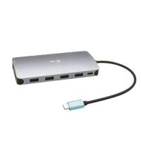 i-tec Metal C31NANODOCKPROPD base & duplicador de portas Com fios USB 3.2 Gen 1 (3.1 Gen 1) Type-C Prateado