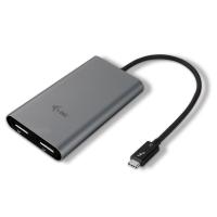 i-tec TB3DUAL4KDP adaptador gráfico USB 5120 x 2880 pixels Cinzento