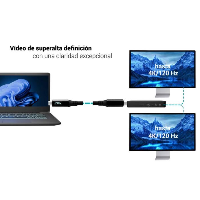 i-tec TB4CBL150CMPRO cabo Thunderbolt 1,5 m 40 Gbit/s Preto — imagem 8 de 18
