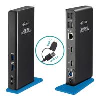 i-tec U3DUALHDMIDOCK base & duplicador de portas Com fios USB 3.2 Gen 1 (3.1 Gen 1) Type-A Preto