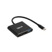 iggual IGG318461 base & duplicador de portas USB 3.2 Gen 1 (3.1 Gen 1) Type-C Preto