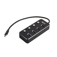 iggual IGG318485 hub de interface USB 3.2 Gen 1 (3.1 Gen 1) Type-C 5000 Mbit/s Preto