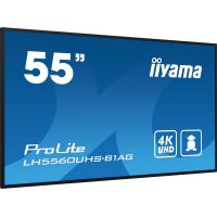 iiyama LH5560UHS-B1AG ecrã de sinalização Quadro digital 139,7 cm (55'') LED Wi-Fi 500 cd/m² 4K Ultra HD Preto Processador built-in Android 11 24/7