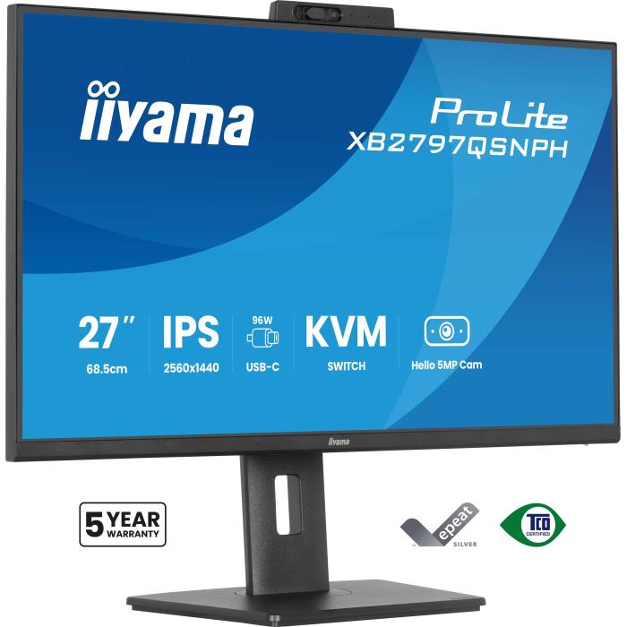 iiyama ProLite XB2797QSNPH-B1 27IN IPS LCD 4MS 2560X1440 350CD/M2 HDMI/DP/USB 2 monitor de ecrã 68,6 cm (27'') 2560 x 1440 — imagem 27 de 52