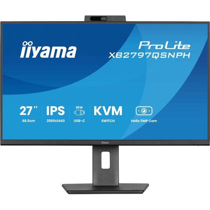 iiyama ProLite XB2797QSNPH-B1 27IN IPS LCD 4MS 2560X1440 350CD/M2 HDMI/DP/USB 2 monitor de ecrã 68,6 cm (27'') 2560 x 1440 — imagem 3 de 52