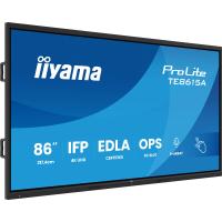 iiyama TE8615A-B1AG ecrã de sinalização Plasma interativo 2,17 m (85.6'') Wi-Fi 550 cd/m² 4K Ultra HD Preto Ecrã táctil Processador built-in Android