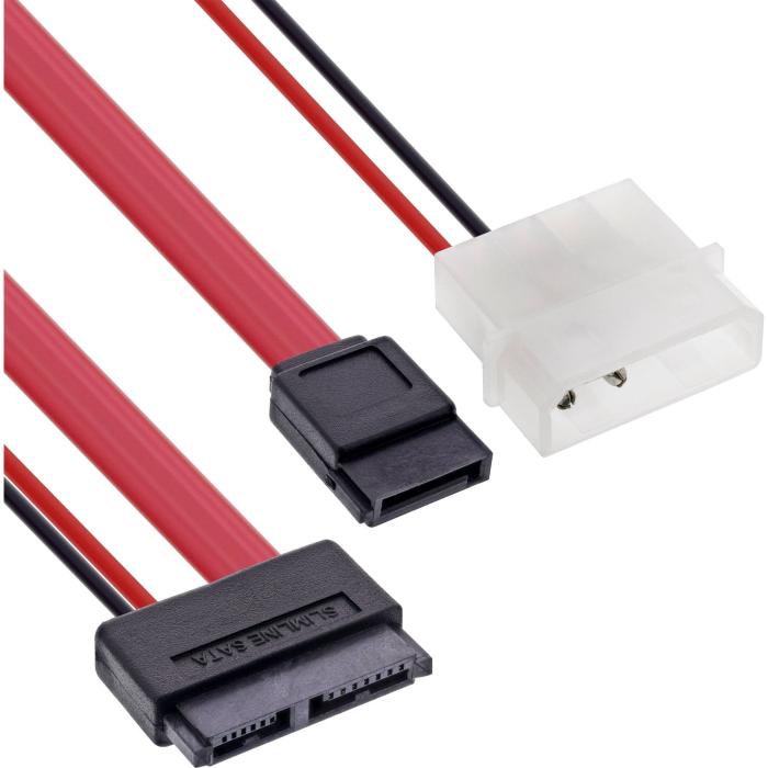 InLine 29608 cabo SATA 0,4 m SATA 7-pin Preto — imagem 3 de 4