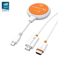 j5create JVAW62 Transmissor e recetor AV Laranja, Branco