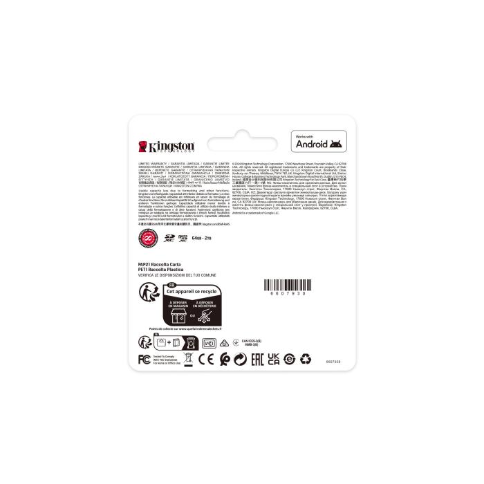Kingston Technology Canvas Select Plus Gen3 512 GB MicroSDXC UHS-I Classe 10 — imagem 14 de 16