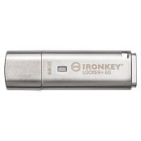 Kingston Technology IronKey Locker+ 50 unidade de memória USB 64 GB USB Type-A 3.2 Gen 1 (3.1 Gen 1) Prateado