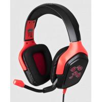 Konix Naruto KX AKATSUKI HEADSET Auscultadores Com fios Fita de cabeça Jogos Preto, Vermelho