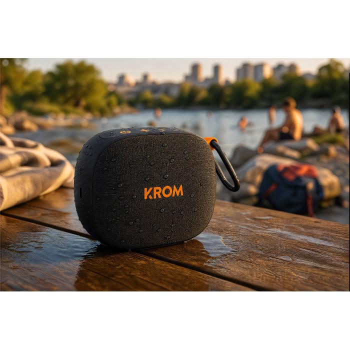 Krom NXKROMGROOVY Altifalante Portátil e/ou para festa Coluna portátil mono Preto, Laranja 5 W — imagem 34 de 42