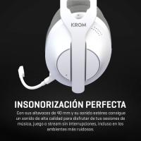 Krom Phase Auscultadores Com fios e sem fios Fita de cabeça Jogos USB Type-C Bluetooth Branco, ver imagem 27 de 30