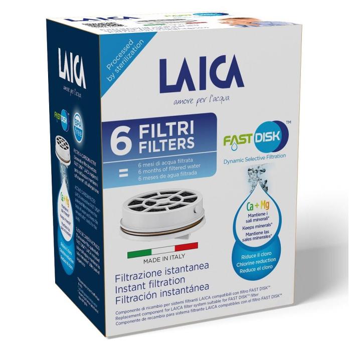 Laica Fast Disk Cartucho de filtro de água 6 unidade(s) — imagem 3 de 4