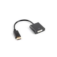 Lanberg AD-0007-BK adaptador de cabo de vídeo 0,1 m DisplayPort DVI-D Preto