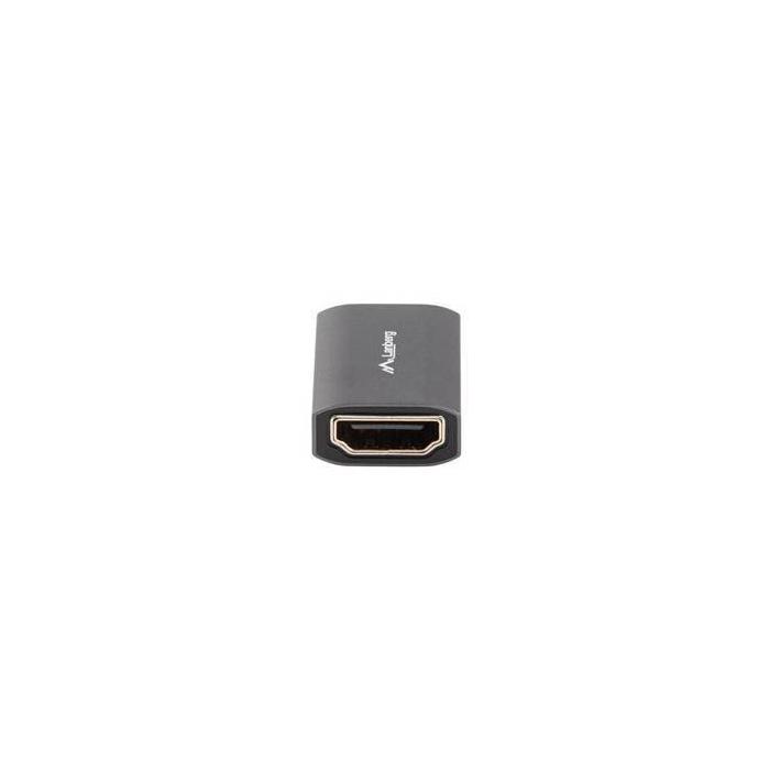 Lanberg AD-HDMI-02 adaptador para cabos HDMI-A female 2.1 Prateado — imagem 3 de 4